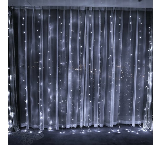 Светодиодная гирлянда Beroma шторка 160 led , 1.5x1.5 м. белое свечение 07704968