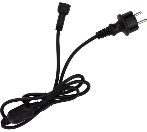 Гирлянда Neon-Night мультишарики d17,5мм, 10м, черный каучук, 80led, цвет rgb 303-679