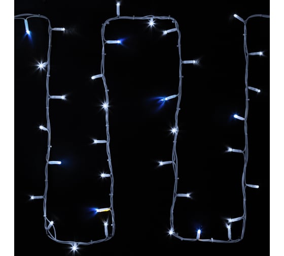 Гирлянда Neon-Night нить (дюраплей) 20м, с эффектом мерцания, белый каучук, 24В, цвет белый 315-535