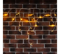 Гирлянда Neon-Night Бахрома светодиодная 5x0,7 м, 152 LED, белый каучук, теплый белый 255-376