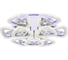 Потолочная люстра Ambrella Light Ice FA2922 1
