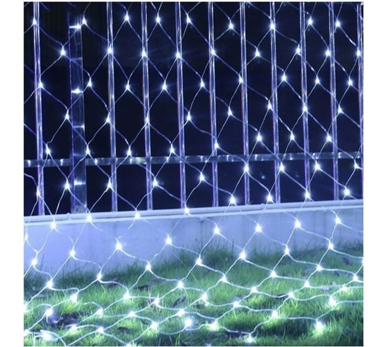 Светодиодная гирлянда сетка Beroma 160 led, 1.5x1.5 м белое свечение 07704940