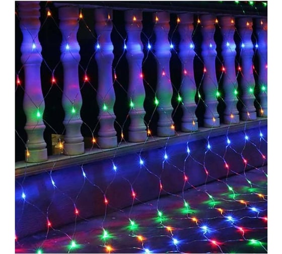 Светодиодная гирлянда сетка Beroma 320 led, 2.2x2.2 м разноцветное свечение 07709057