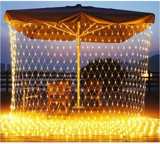 Светодиодная гирлянда сетка Beroma 320 led, 2.2x2.2 м теплое свечение 07704957