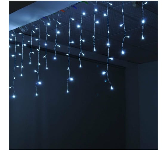 Электрическая гирлянда бахрома Beroma 160 led, 3 м холодно-белое свечение 07704997