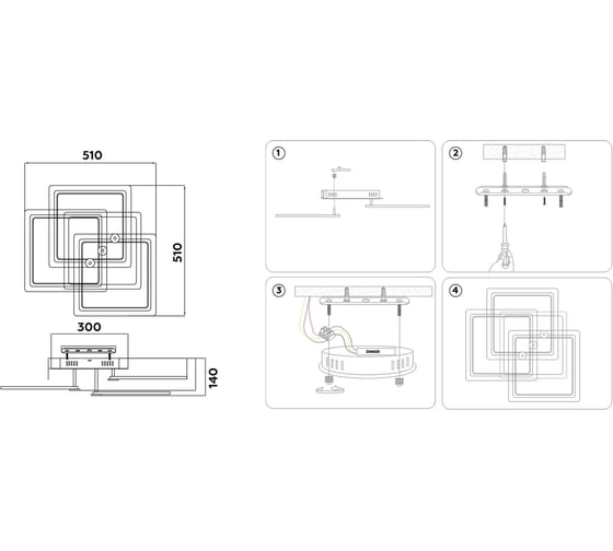Накладной светильник Ambrella Light Original FA535