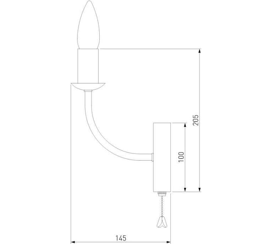 Настенный светильник Eurosvet 60139/1 золото a058337