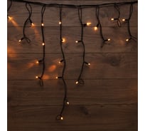 Светодиодная гирлянда бахрома Neon-Night Бахрома 3,2x0,6м мерцание, каучук, теплый белый 255-326