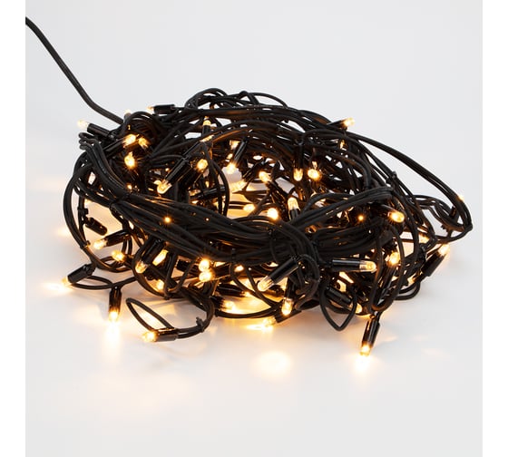 Светодиодная гирлянда бахрома Neon-Night Айсикл 3,2x0,9м мерцание, каучук, теплый белый 255-336