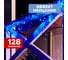 Светодиодная гирлянда бахрома Neon-Night Айсикл 4,0x0,6 м мерцание, белый каучук, диоды синие 255-353 4