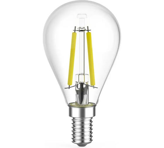 Лампа Gauss Filament Шар, 7W, 550lm, 2700К, Е14, LED,  (3 штуки) 105901107T