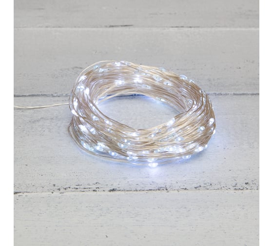 Гирлянда Neon-Night роса с трансформатором 30 м, 300 led, белое свечение 303-215