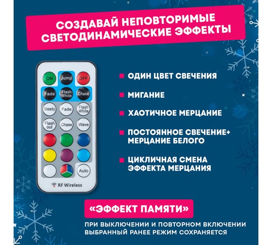 Контроллер Neon-Night с радиопультом для rgb-гирлянд 245-908