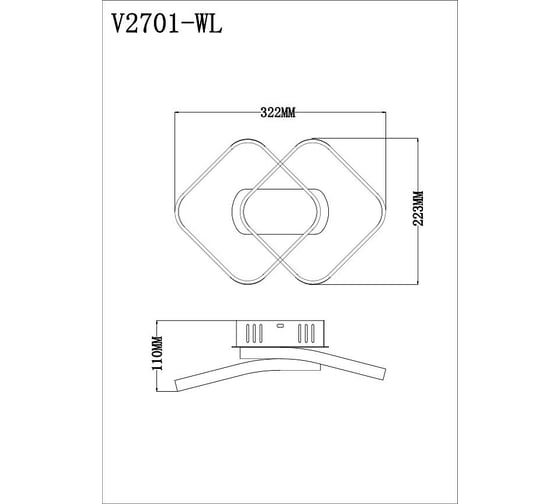 Бра Moderli Vivienne V2701-WL