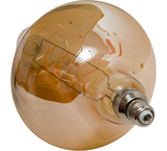 Светодиодная филаментная лампа HOROZ ELECTRIC БОЛЬШАЯ PARADOX-XL 8W, Янтарный, E27, 220-240V 001-052-0008 HRZ00002817