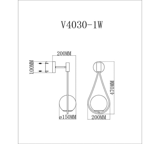 Бра Moderli Bestia V4030-1W