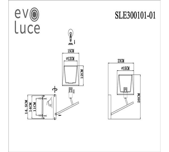 Бра Evoluce Denice SLE300101-01