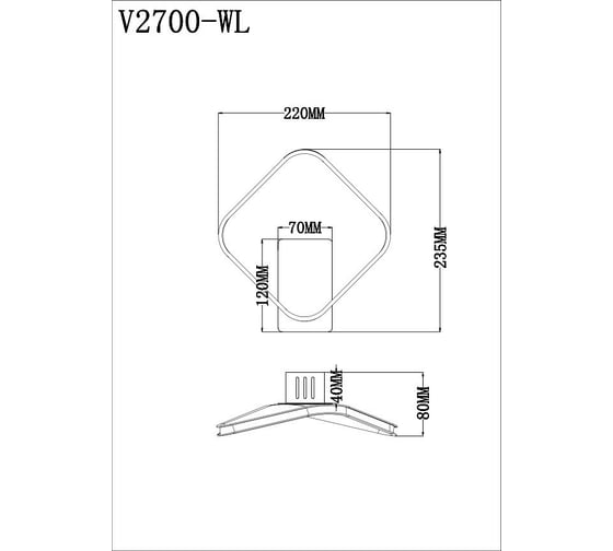 Бра Moderli Vivienne V2700-WL