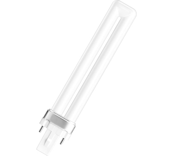 Компактная люминесцентная лампа OSRAM DULUX S неинтегрированная 9W/840 G23 10x1 EN NCE 4050300010588