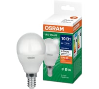 Светодиодная лампа OSRAM LED Value P E14 800лм 10Вт 4000К нейтральный белый свет 4058075579743
