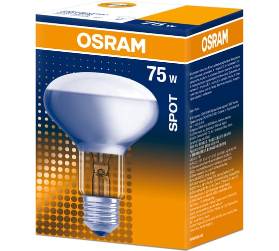 Лампа накаливания направленного света OSRAM CONC R80 75W 230V E27 FS1 4052899182356