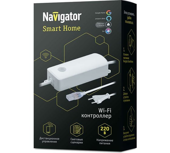 Контроллер Navigator 80 822 nd-cwifirgb500-ip20-220v 80822