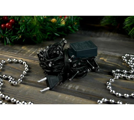 Гирлянда Bikson ТМ нить 140LED, 5,5м, мульти, 4 режима, зеленый провод, арт. WWK31111 8\4284