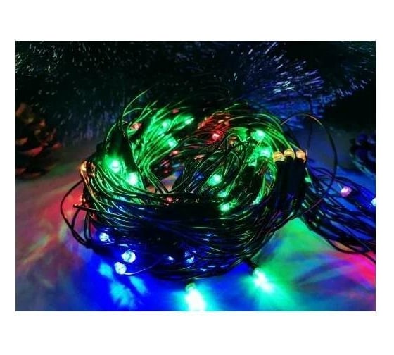 Гирлянда Bikson ТМ сетка 200 ламп LED, мульти, 2м*2м, зеленый провод, арт.WWK3114 8\4478 1
