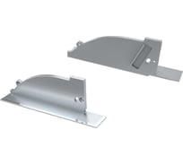 Левая заглушка Arlight для ALM-ARC-SIDE серая с отверстием 026791