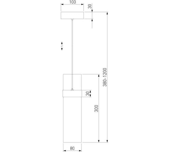 Подвесной светильник Eurosvet 50244 1 led черный прозрачный a061288