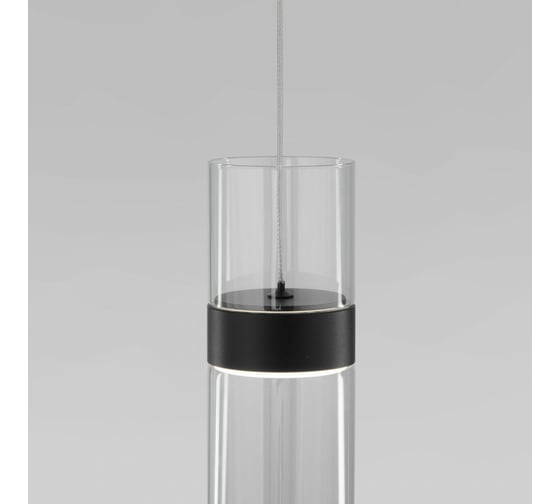 Подвесной светильник Eurosvet 50244 1 led черный прозрачный a061288