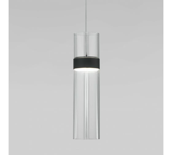 Подвесной светильник Eurosvet 50244 1 led черный прозрачный a061288