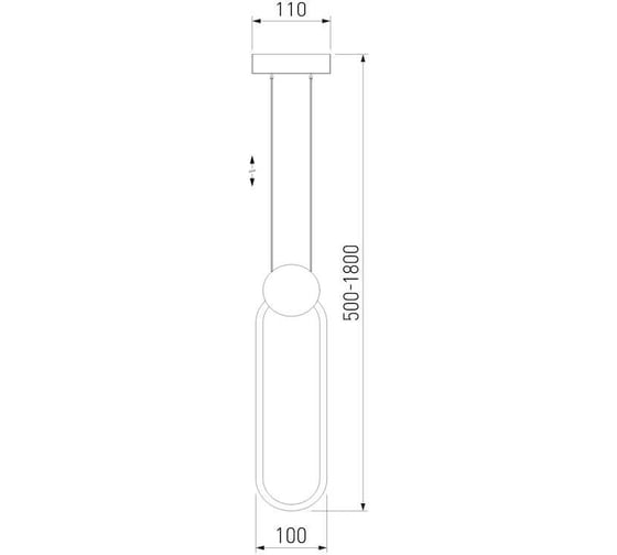 Подвесной светильник Eurosvet 50218 1 led черный жемчуг a056039