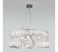Подвесной светильник Eurosvet 10125 8 хром прозрачный хрусталь strotskis a054447