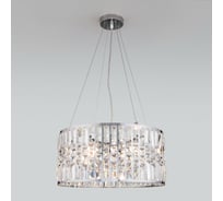Подвесной светильник Eurosvet 10125 5 хром прозрачный хрусталь strotskis a054445