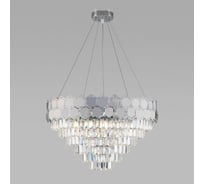 Подвесной светильник Eurosvet 10124 8 хром прозрачный хрусталь strotskis a054443