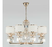 Подвесной светильник Eurosvet 10129/8 золото прозрачный хрусталь strotskis a054439