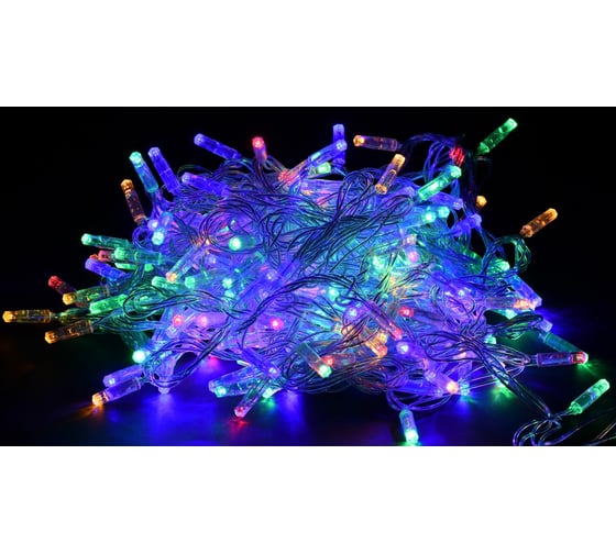 Гирлянда нить IEK 10м 100rgb ip44 прозрачный 230в кон. 8 LGDU111-3-100-10-T-S-44 1