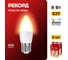 Светодиодная лампа РЕКОРД LED B37-U 8W Е27 3000К 25040 2