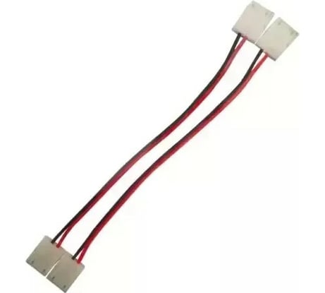 Набор коннекторов Gauss Basic для LED-ленты 3528/3014/2835 12V 8mm IP20 2 клипсы с проводом BT432