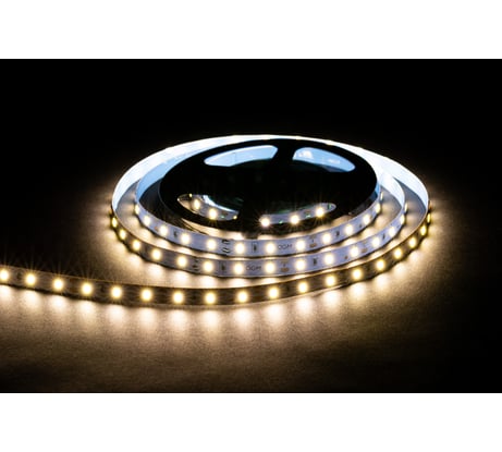 Светодиодная лента OGM 12В, 14,4Вт/м, smd5050, 60д/м, ip20, 12лм/чип, подложка 10мм, 5м, 4000к. / LSE-269