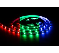 Светодиодная лента OGM 12В, 7,2Вт/м, smd5050, 30д/м, ip20, подложка 10мм, 5м, rgb. / LSE-280