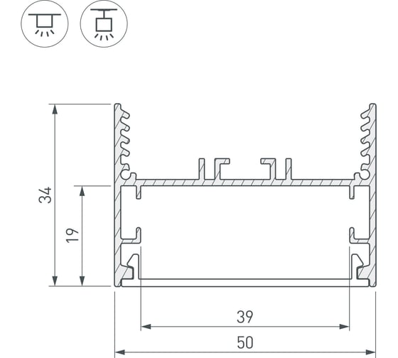 Внешний угол Arlight SL-LINE-5035 030115