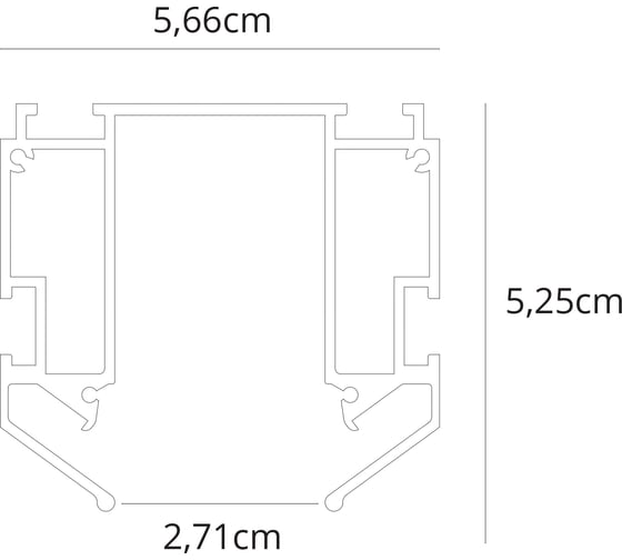 Профиль ARTE LAMP для монтажа магнитного шинопровода в натяжной потолок LINEA A620205