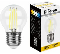 Светодиодная лампа FERON LB-515 Шарик E27 15W 2700K 38252