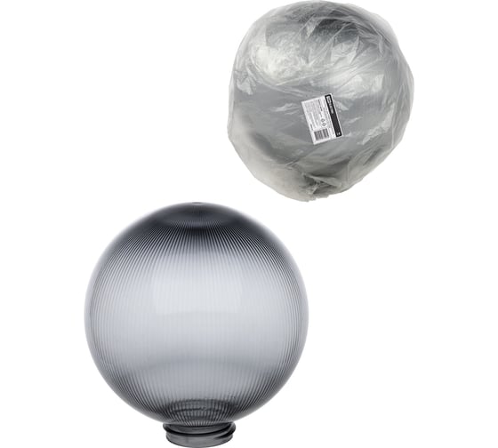 Рассеиватель шар TDM ELECTRIC ПММА 250 мм дымчатый призма (резьба А 85) SQ0321-0244 1