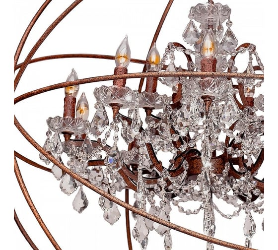 Подвесная люстра LOFT IT Foucaults Orb Crystal LOFT1897/15