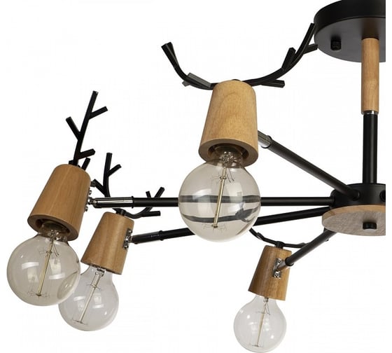 Люстра на штанге LOFT IT Sven 10024/8 Black