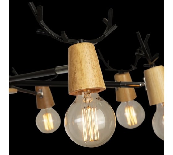 Люстра на штанге LOFT IT Sven 10024/8 Black