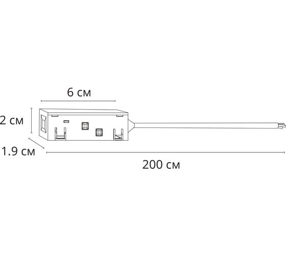 Коннектор-токопровод для шинопровода (трека) ARTE LAMP LINEA A482206